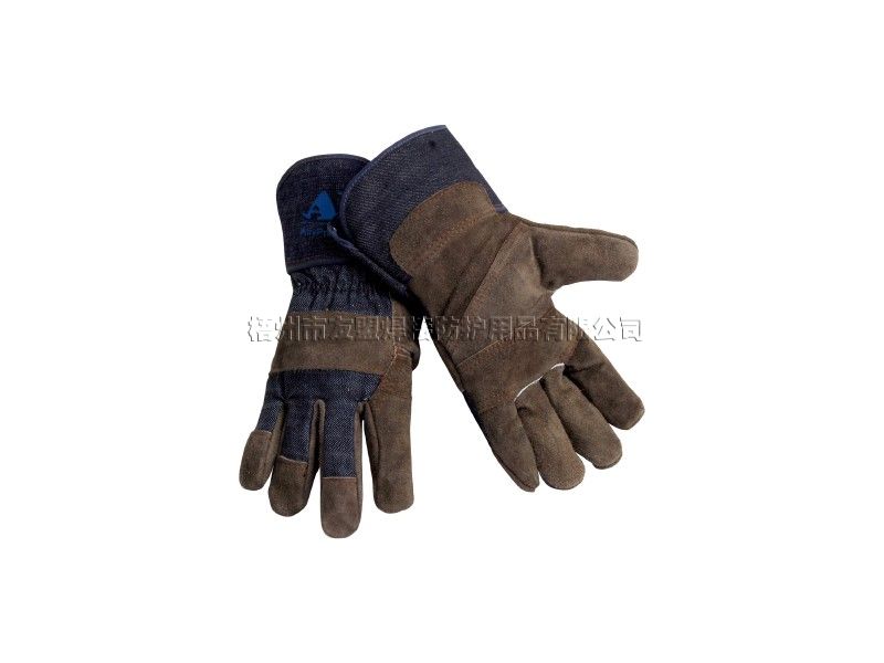 炭啡色驳掌手套(友盟焊接防护)