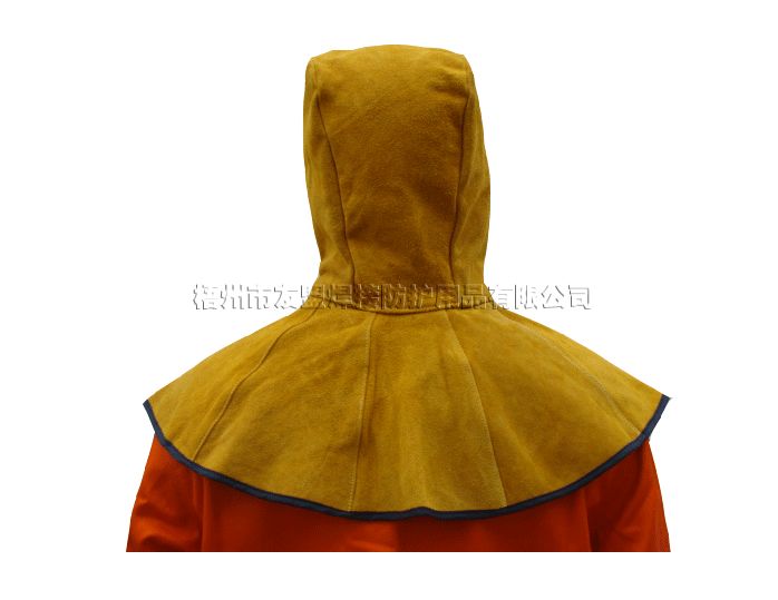 金黄色皮全护式焊帽(友盟焊接防护)